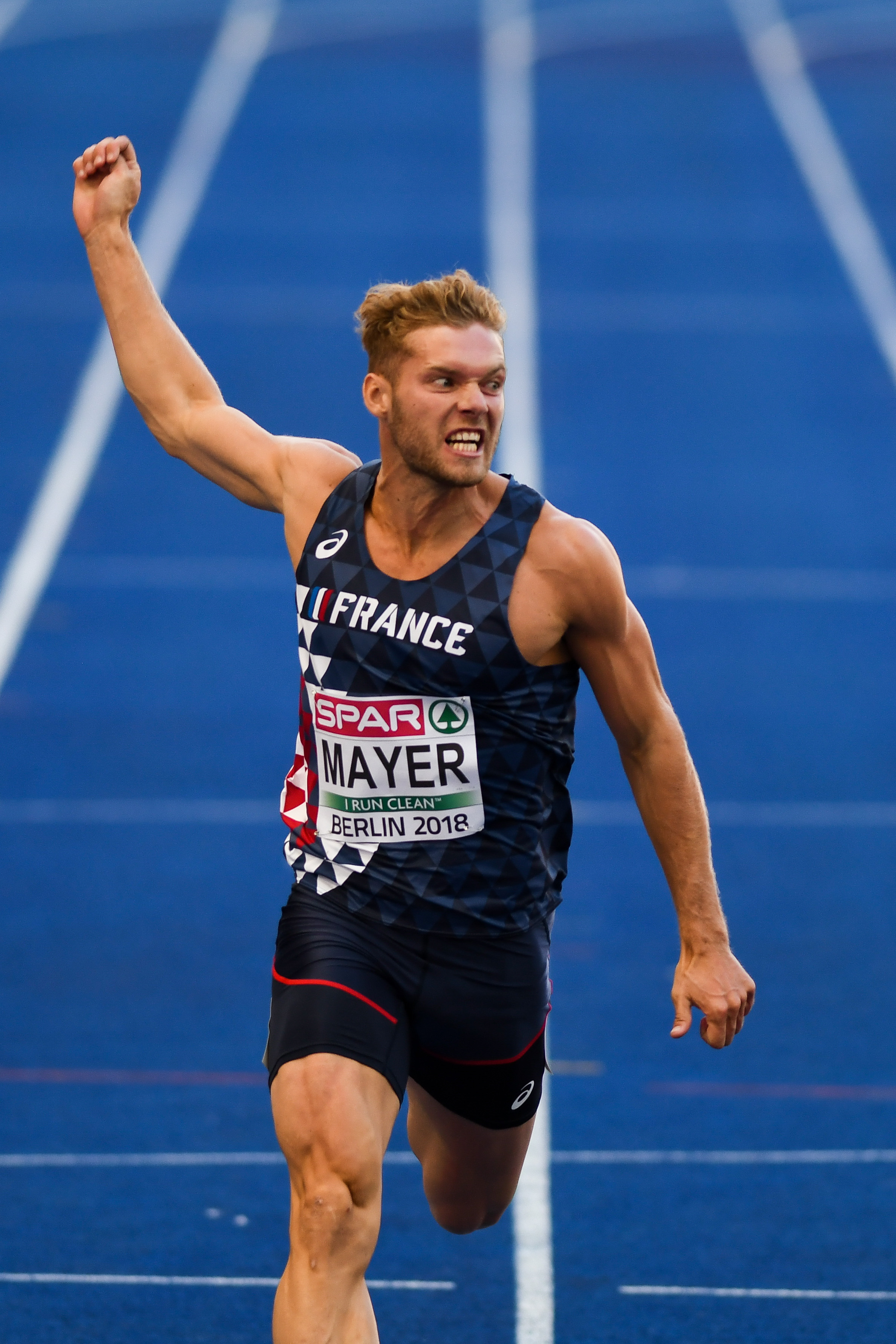 Kevin Mayer 100m Berlijn 2018