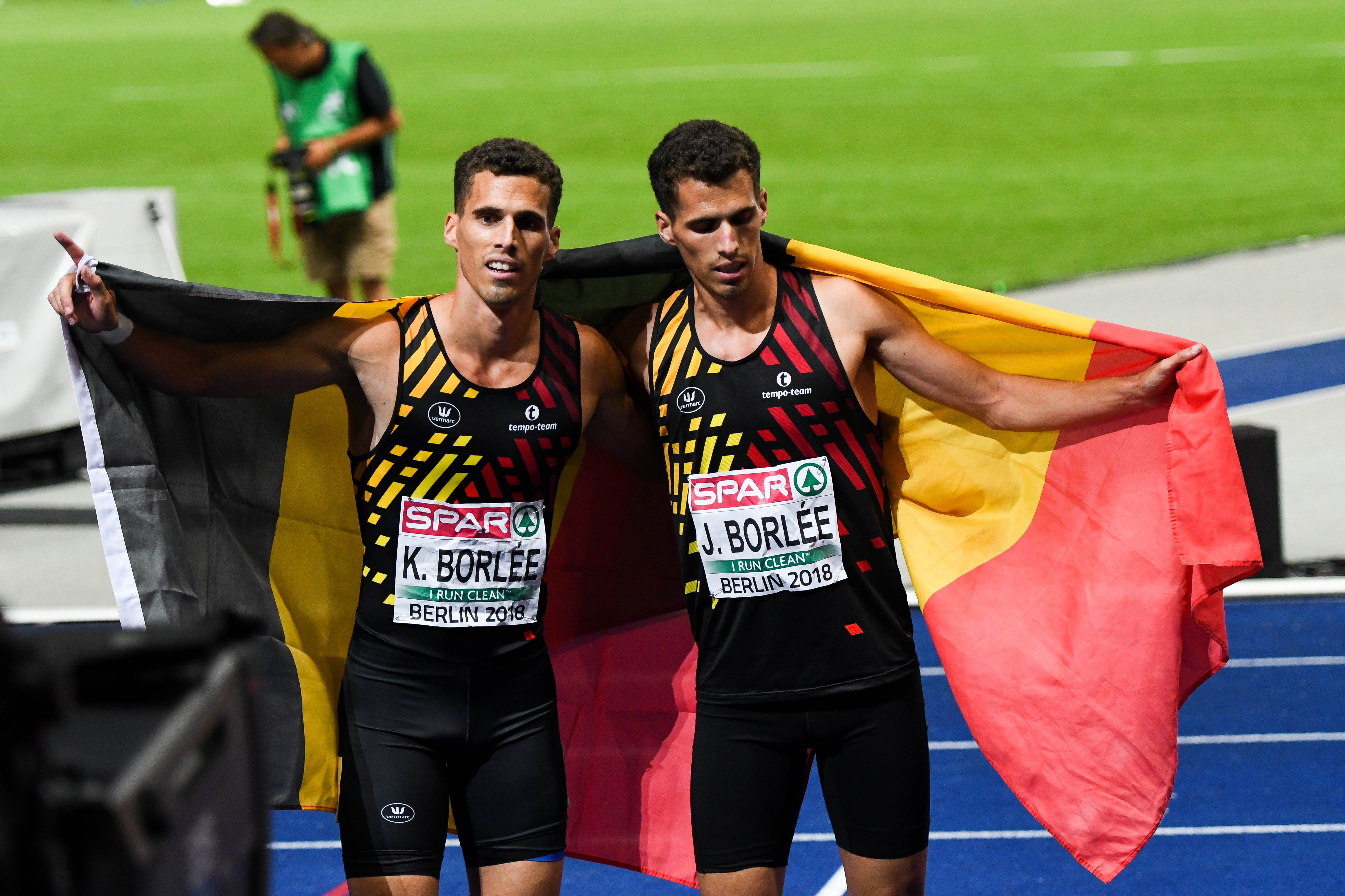 Jonathan en Kevin Borlee 400m Berlijn 2018