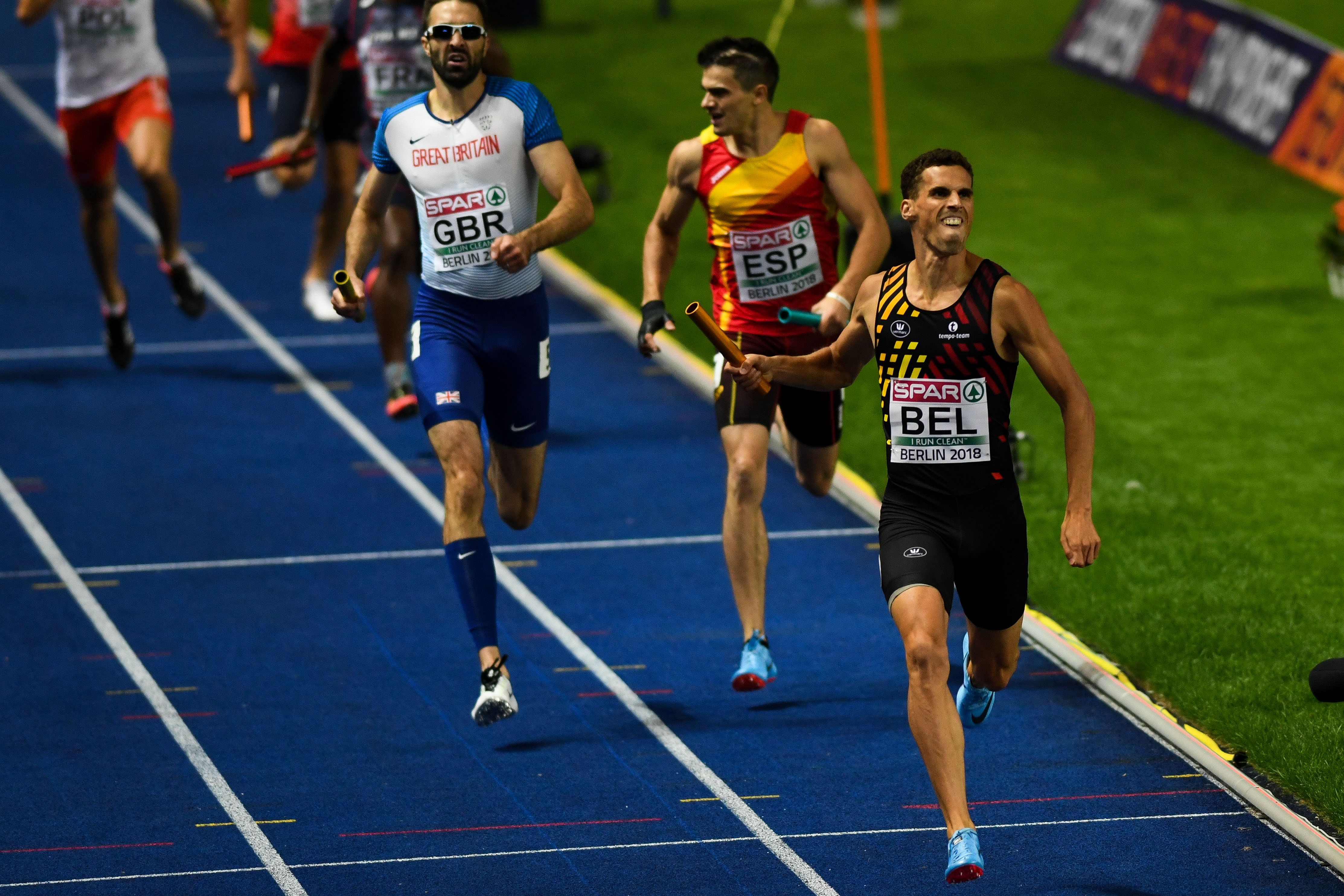 Kevin Borlée 4*400m Berlijn 2018
