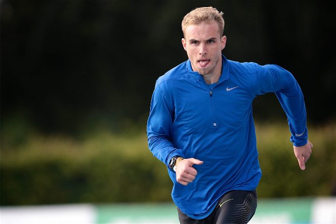 Peter Callahan aan het werk tijdens zijn opwarming - Foto: Tomas Sisk