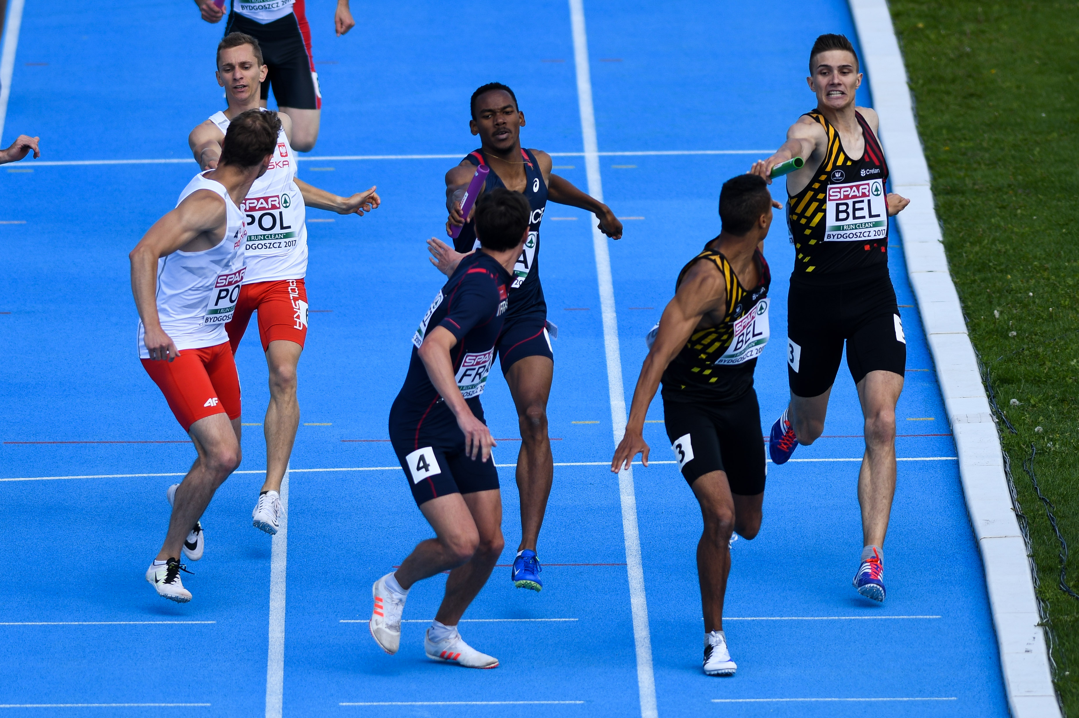 Christian Iguacel en Asamti Badji 4*400m Bydgoszcz 2017