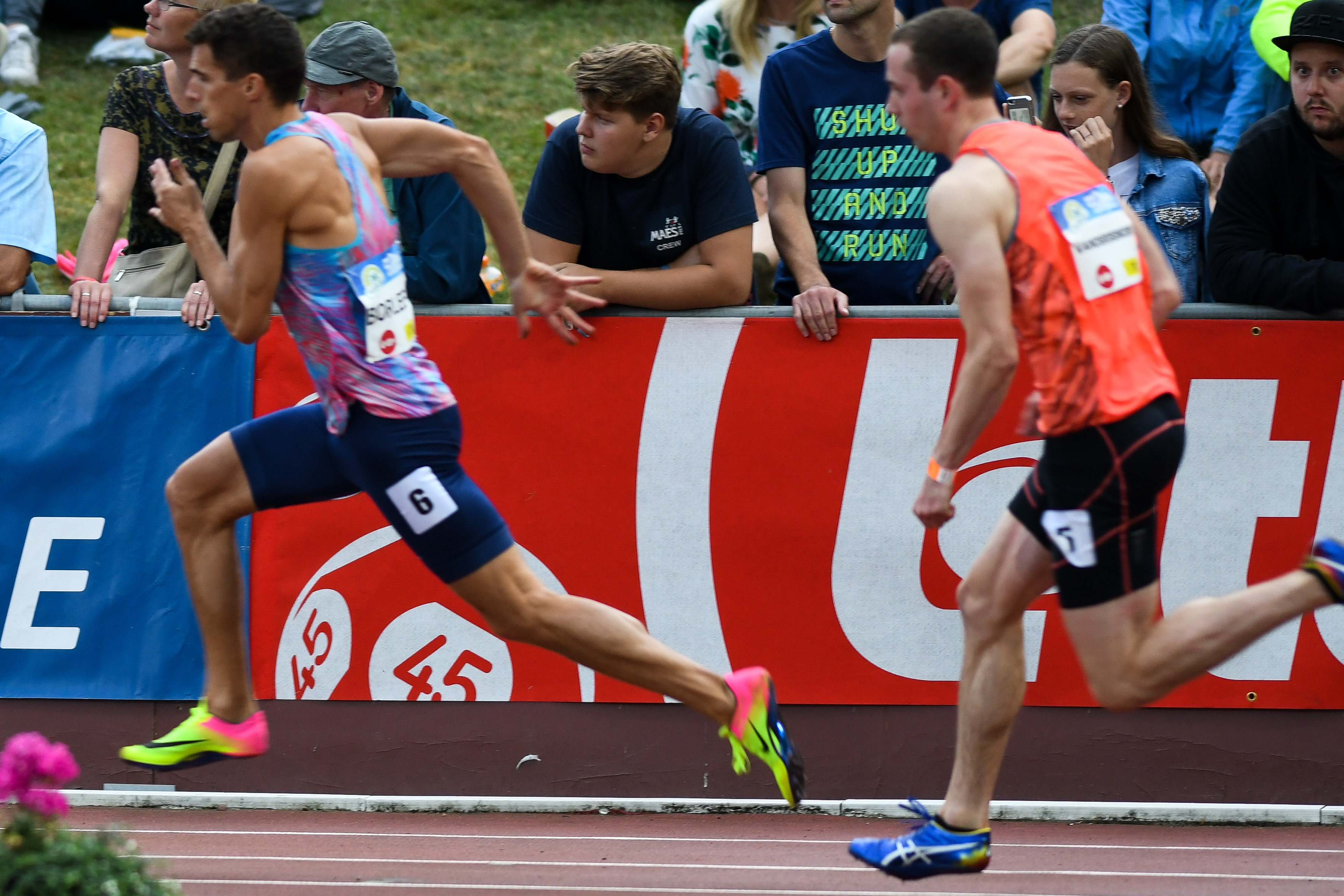 Robin Vandenbemden en Jonathan Borlee 200m Nacht van de atletiek 2017