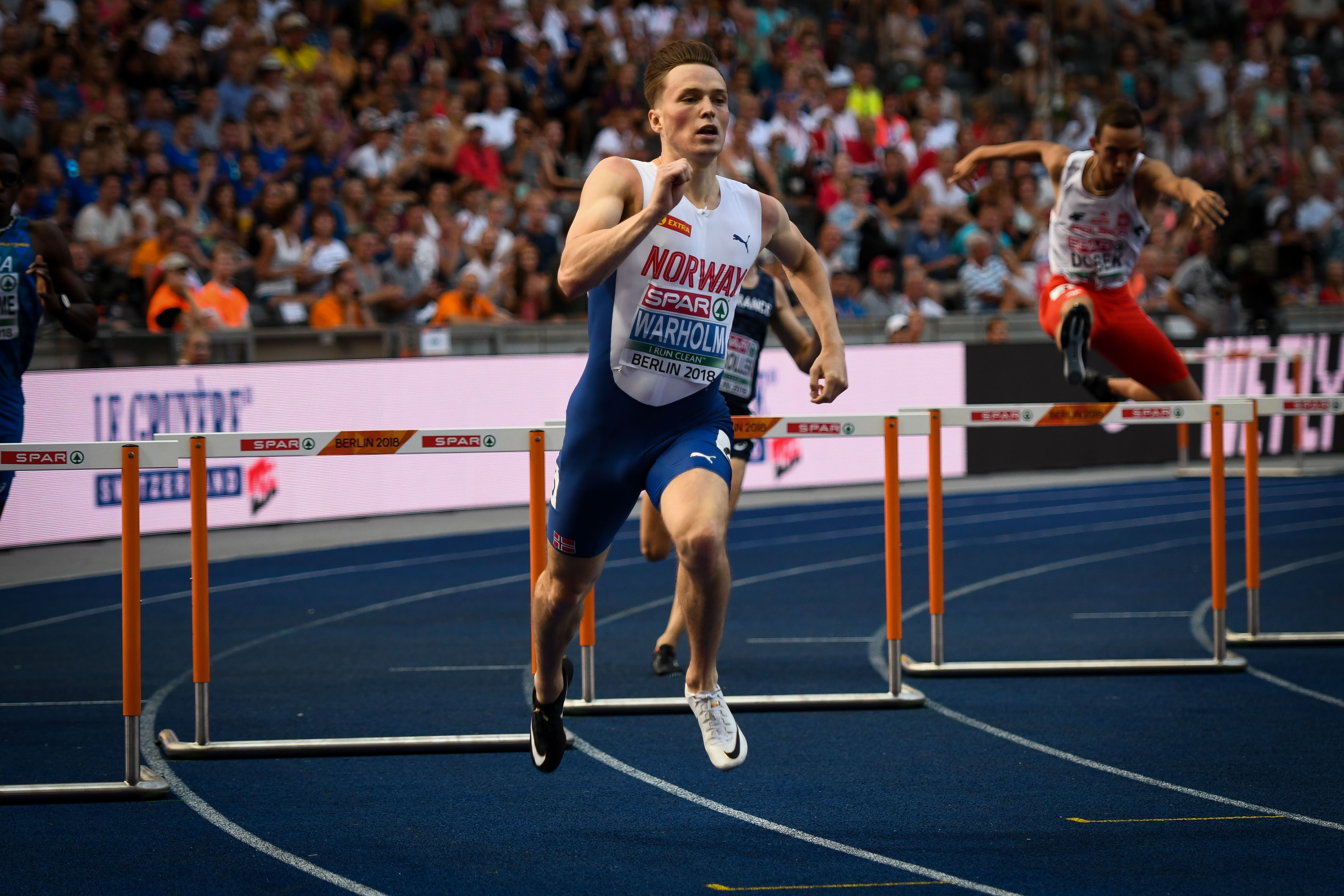 Karsten Warholm 400mh  Berlijn 2018