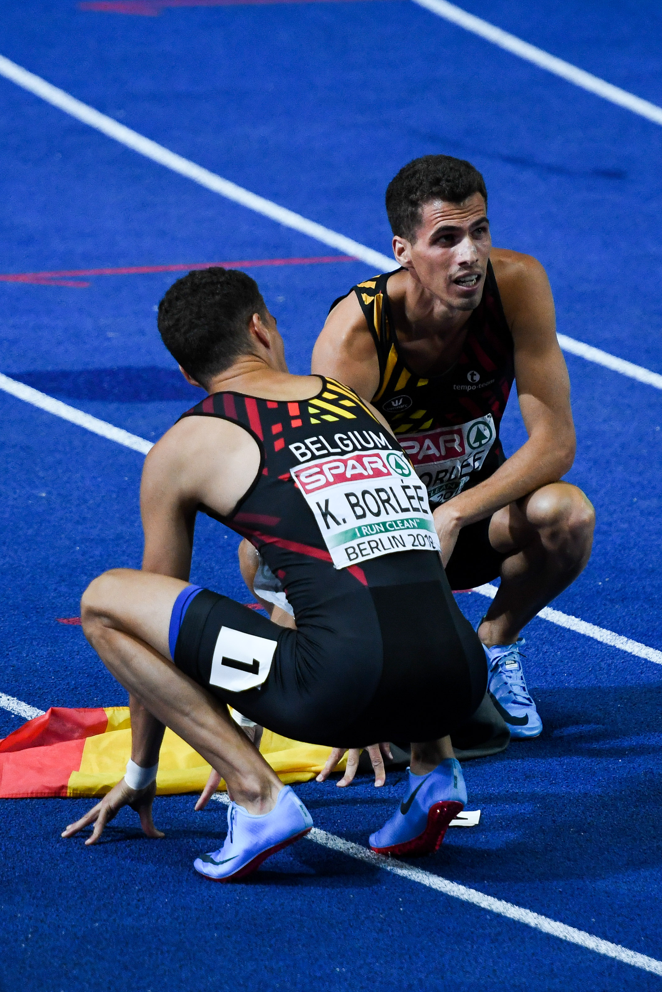 Jonathan en Kevin Borlee 400m Berlijn 2018