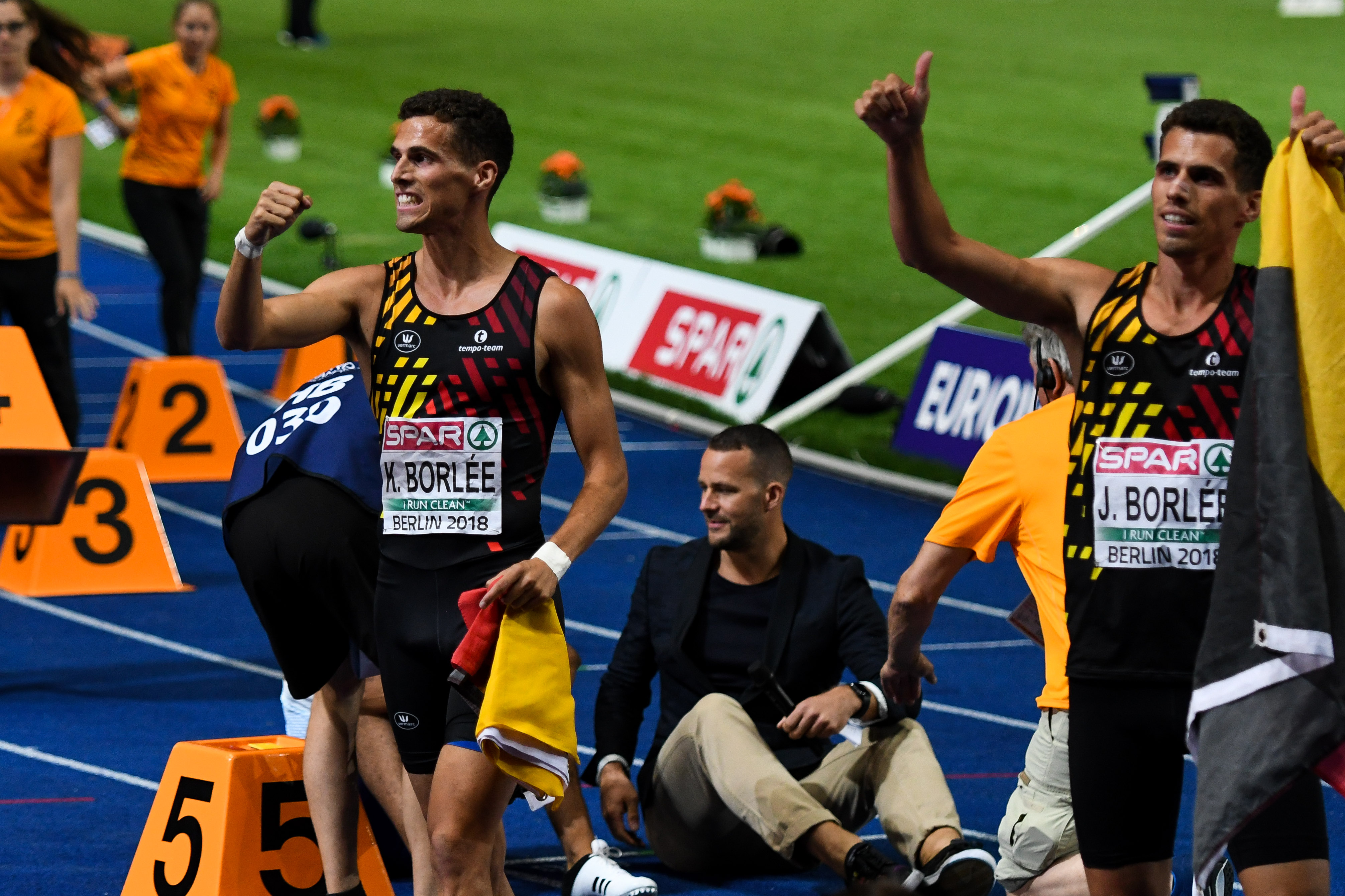 Jonathan en Kevin Borlee 400m Berlijn 2018