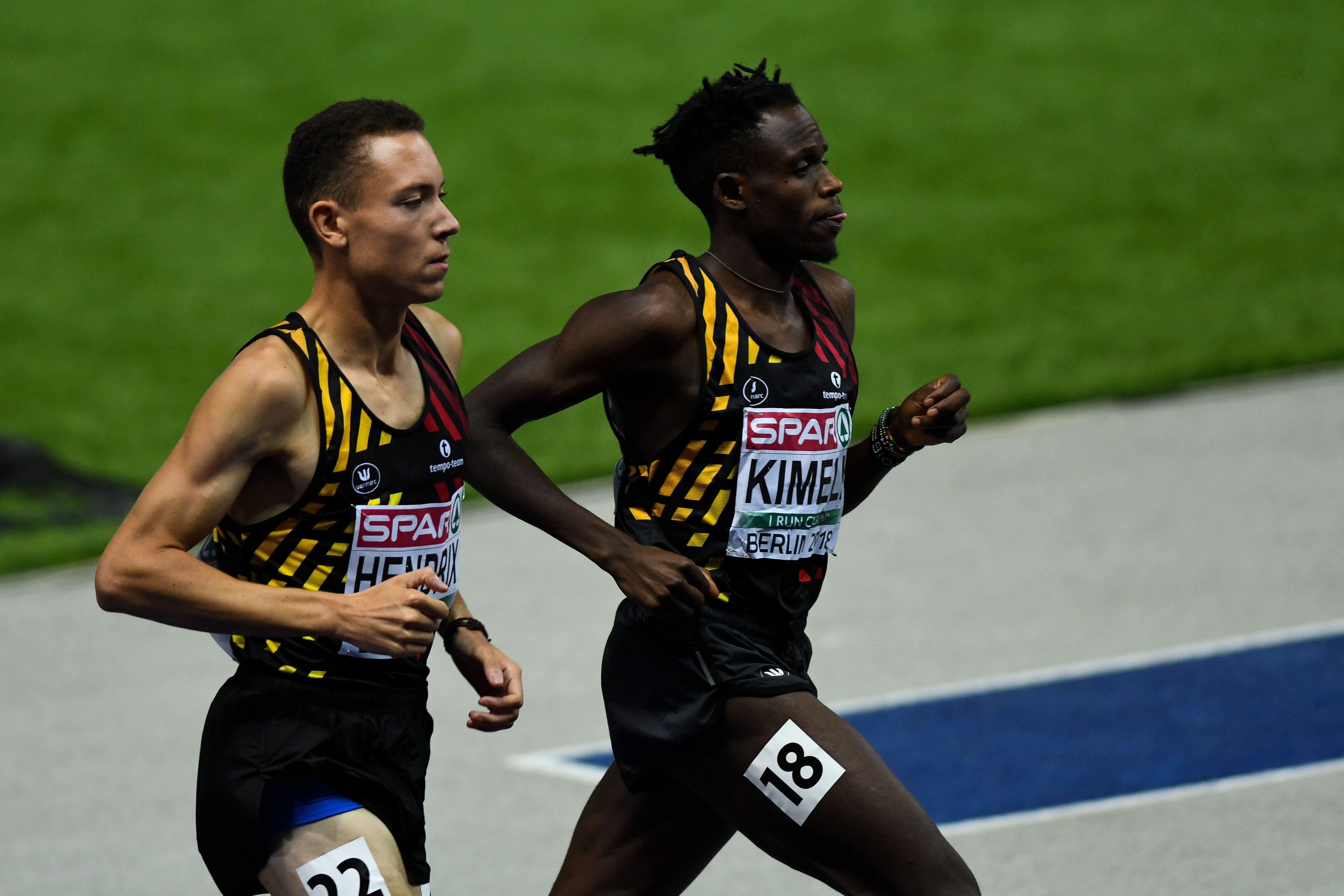 Robin Hendrix, Isaac Kimeli 5000m Berlijn 2018