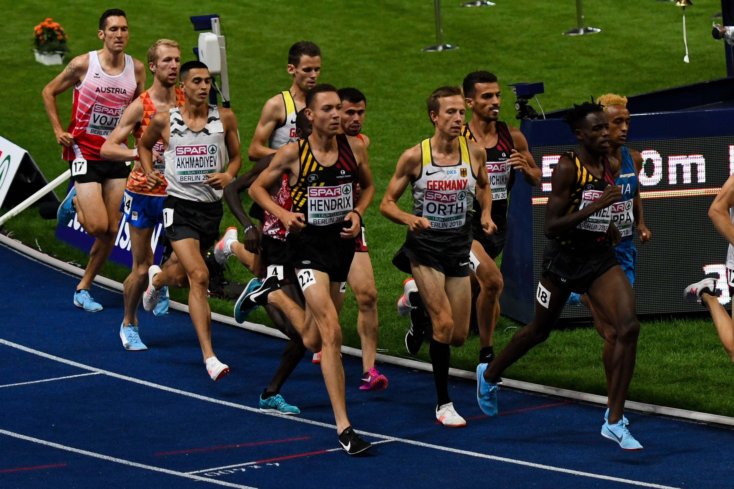 Robin Hendrix, Isaac Kimeli 5000m Berlijn 2018