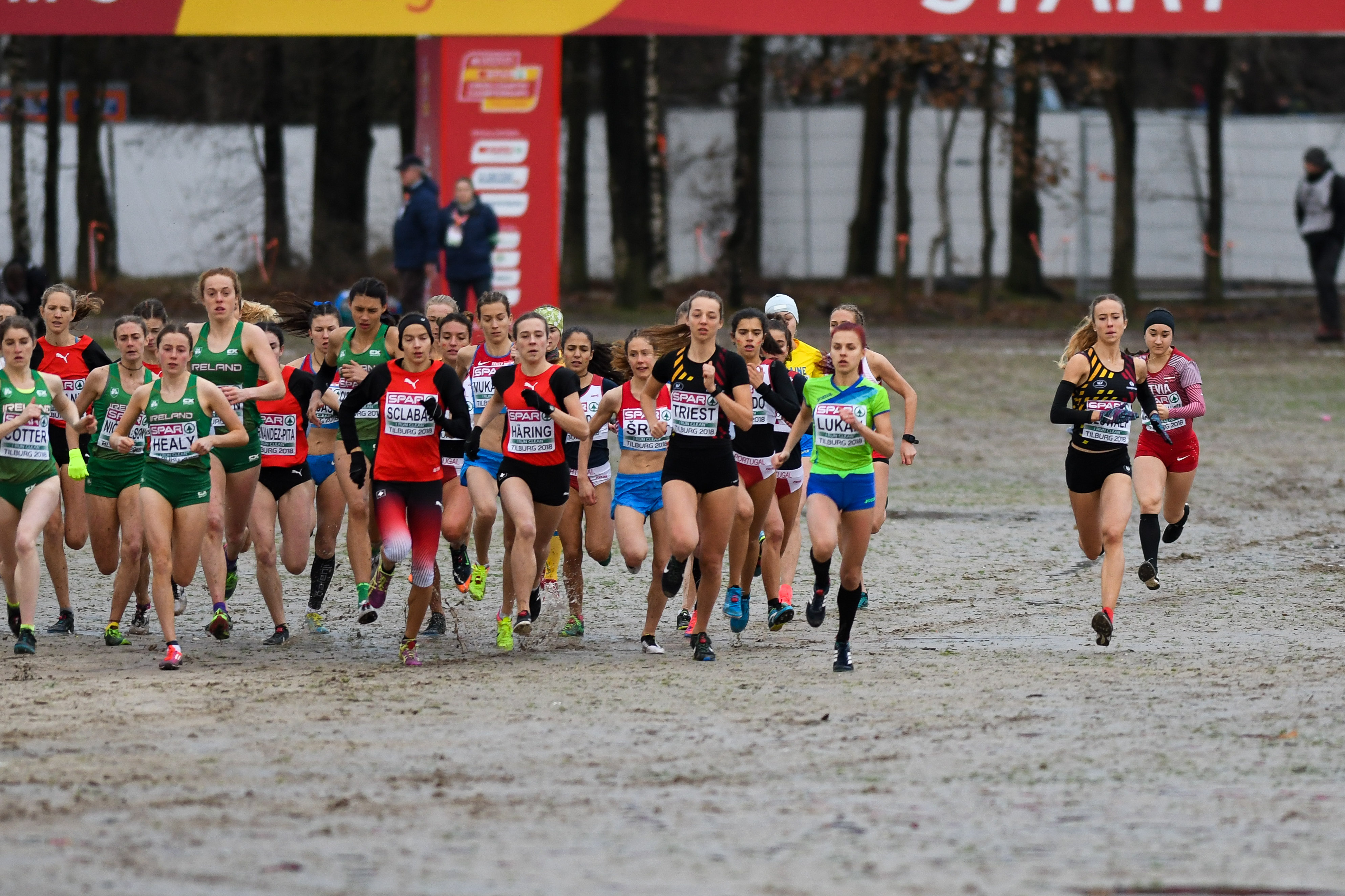 Ek Cross Tilburg 2018  Mathilde Deswaef Febe Triest
