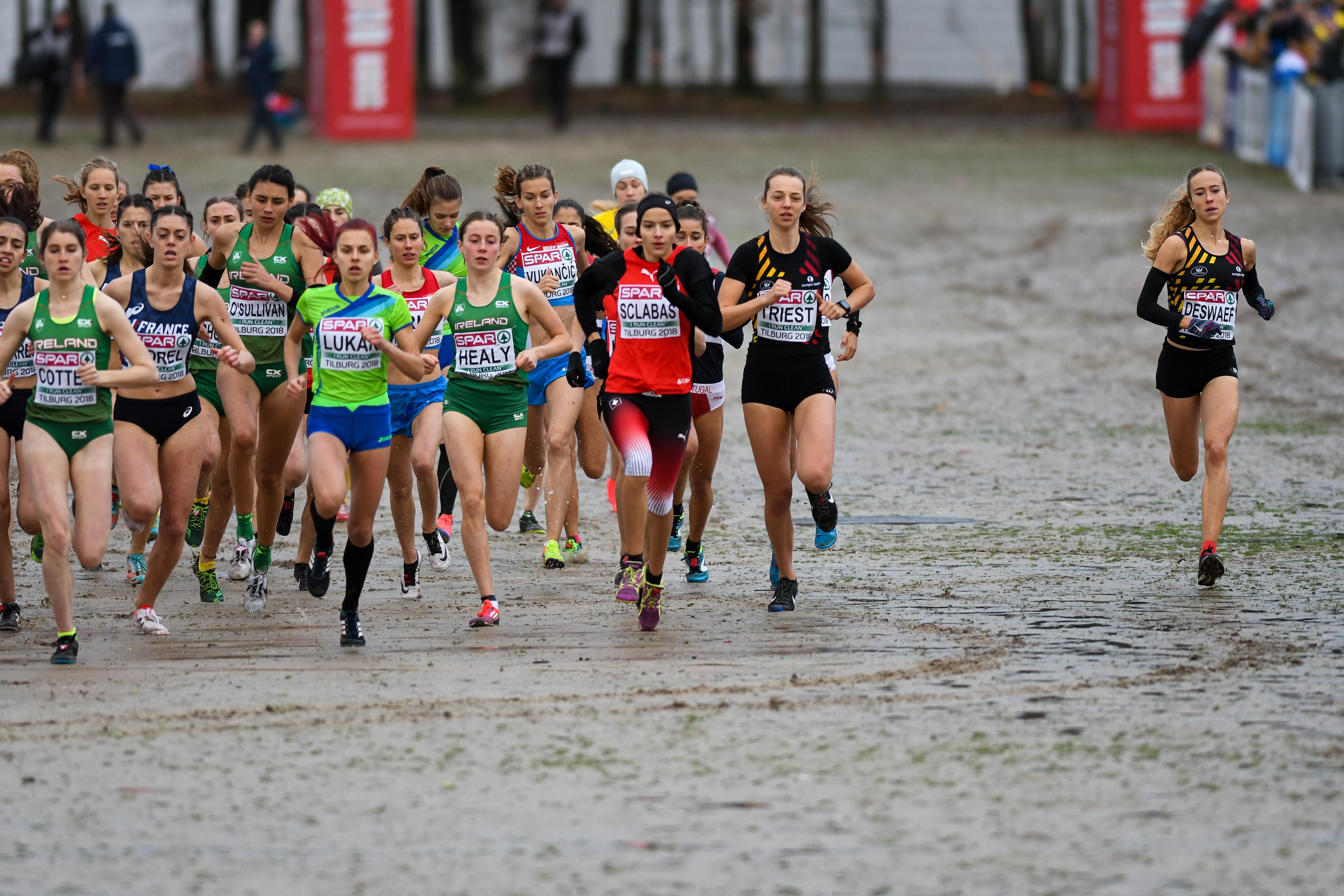 Ek Cross Tilburg 2018  Mathilde Deswaef Febe Triest