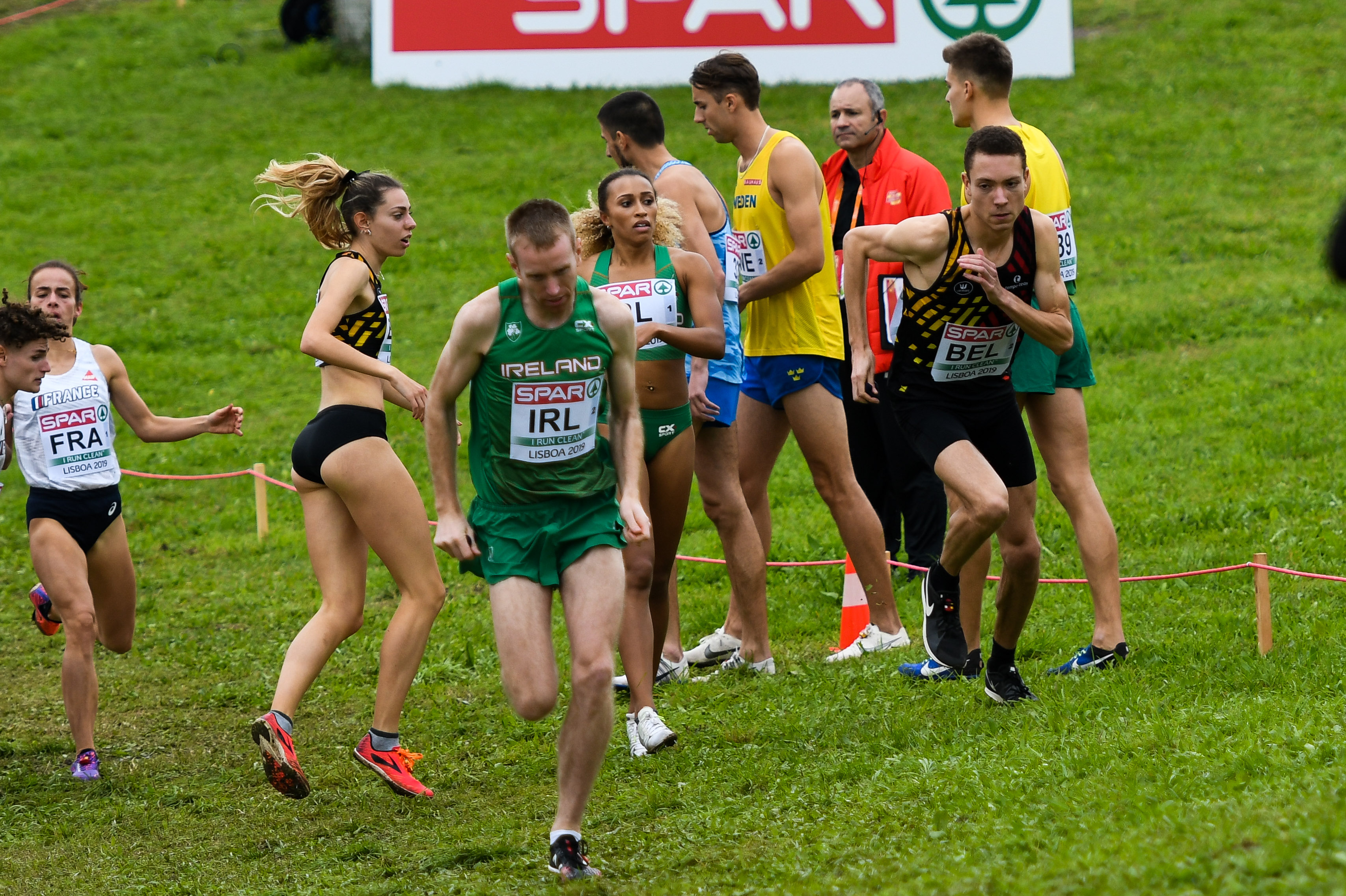 Mixed Relays Vanessa Scaunet Robin Hendrickx  Ek Cross 2019 Lissabon