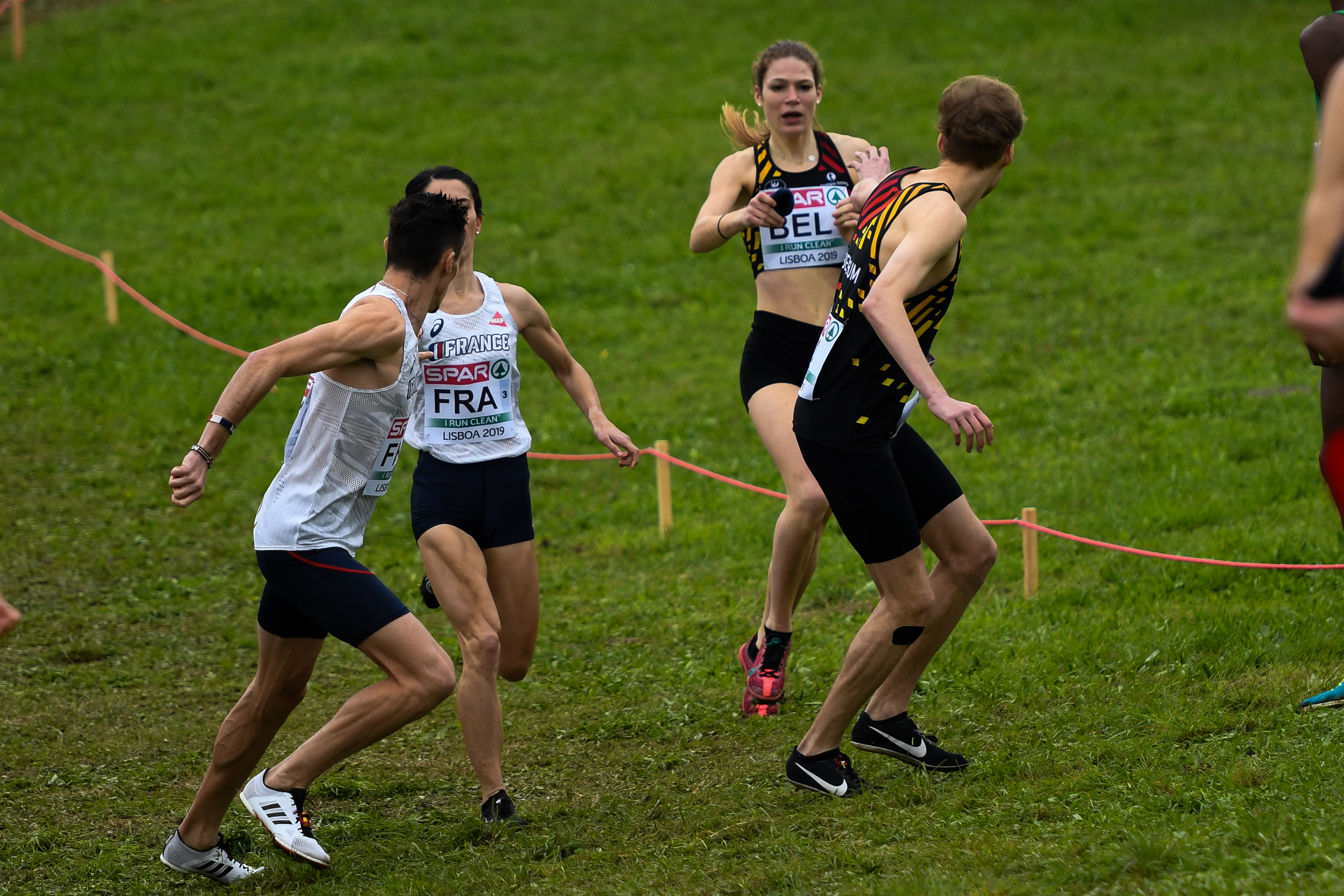 Mixed Relays Camille Muls Eliott Crestin  Ek Cross 2019 Lissabon