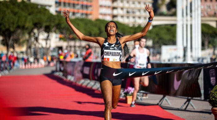 Beatrice Chepkoech snelt naar WR vijf kilometer op de weg in Monaco