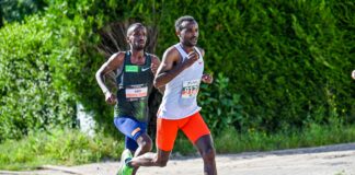 Bashir Abdi benadert BR halve marathon tijdens laatste generale repetitie voor Olympische Spelen