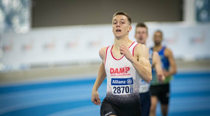 Julien Watrin snelt tijdens BK indoor naar Belgisch record op 400m