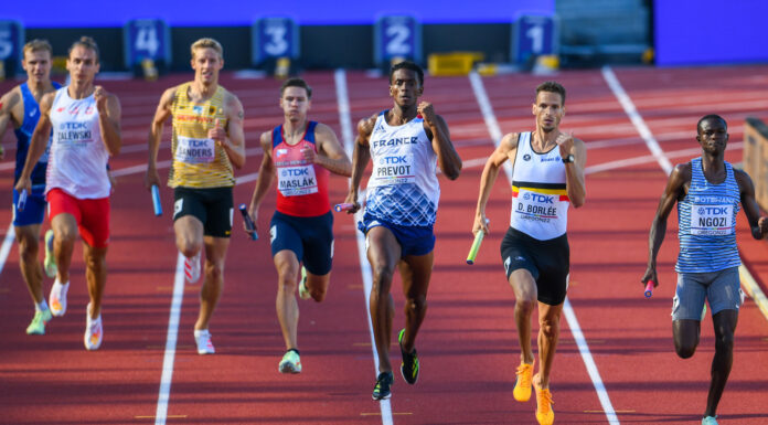 WK Eugene: Indrukwekkende Belgian Tornados met reekswinst naar finale 4x400m
