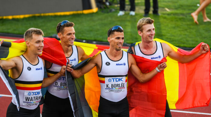 WK Eugene: Belgian Tornados knallen naar BRONS in finale 4x400m
