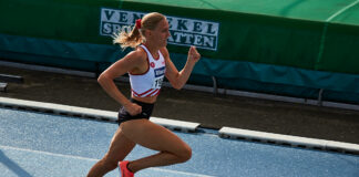 Hanne Claes benadert PR 400m horden op Flanders Cup Lier