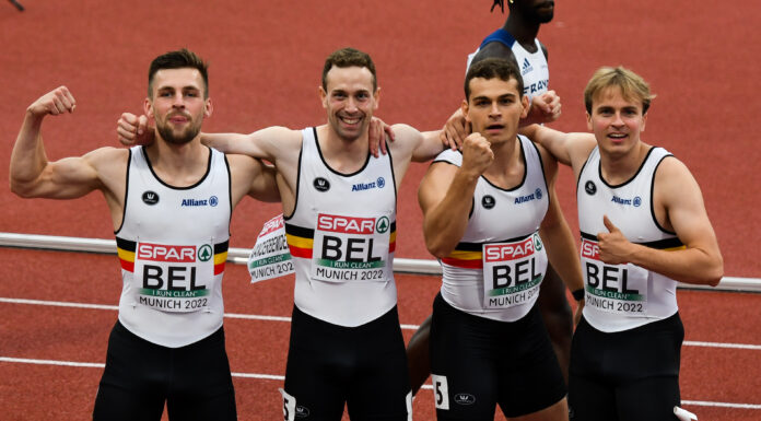 EK München: Belgian Falcons met nieuw BR naar finale 4x100m