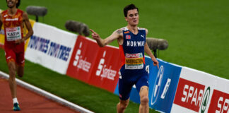 Jakob Ingebrigtsen verpulvert beste prestatie aller tijden op 2 mijl tijdens Diamond League Parijs