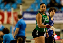 Jolien Boumkwo stelt eigen BR kogelstoten gevoelig scherper tijdens BK indoor