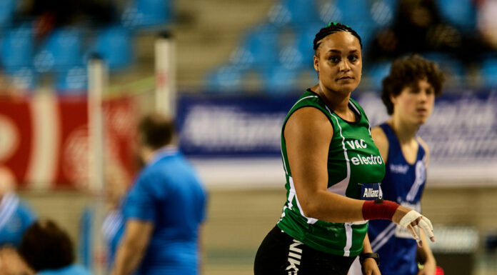 Jolien Boumkwo stelt eigen BR kogelstoten gevoelig scherper tijdens BK indoor