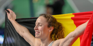 Noor Vidts tevreden na bronzen plak op vijfkamp: “Heel mooi podium om tussen te staan”