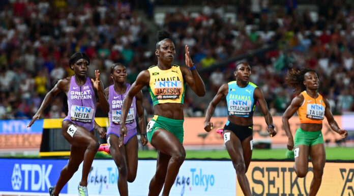 WK Boedapest – Wervelende Shericka Jackson komt dichterbij WR, Noah Lyles speelt drie op een rij