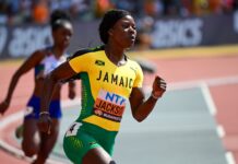 Beste wereldjaarprestatie Kishane Thompson op 100m, 9’77 in finale Jamaicaanse trials