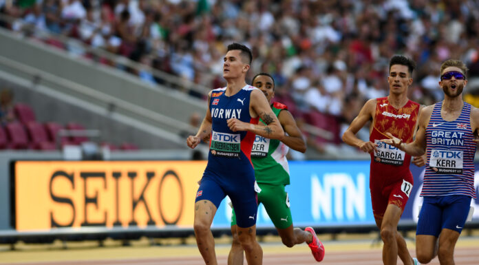Jakob Ingebrigtsen vestigt alweer een straf record tijdens eerste dag van Diamond League-finale Eugene