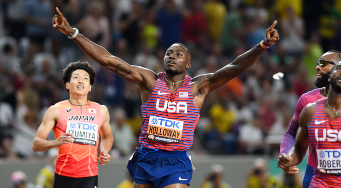 Amerikaans kampioenschap levert spektakel op met twee wereldrecords en 7m-sprong