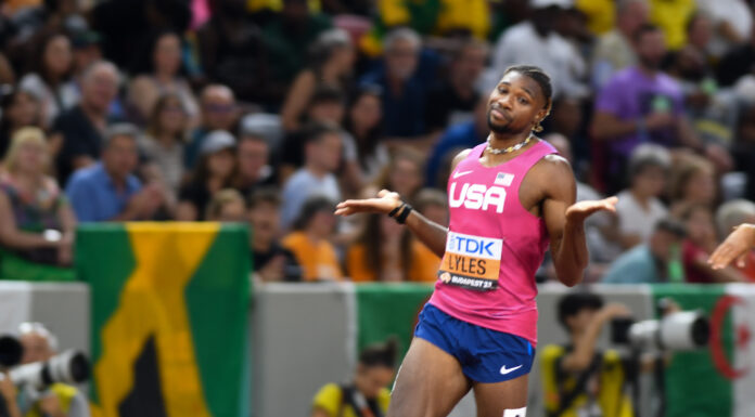 Wind stuwt Noah Lyles naar een tijd onder de 10″ op Bermuda, Emmanuel Wanyonyi verbetert WR op de mijl op de weg