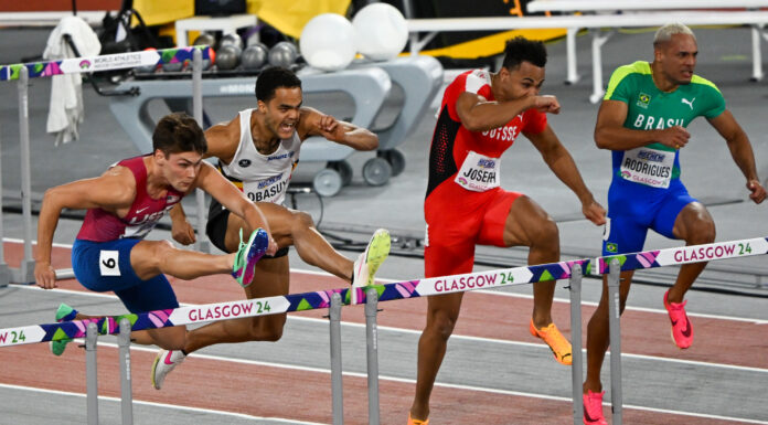 WK Glasgow: Michael Obasuyi en Elie Bacari mogen zich opmaken voor halve finale 60m horden