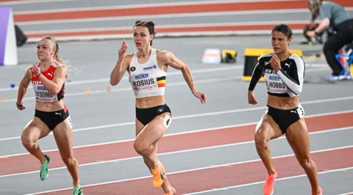 WK Glasgow: Rani Rosius komt tot op twee honderdsten van Gevaert, ook Delphine Nkansa naar halve finale