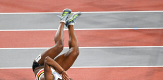 WK Glasgow: Yanla Ndjip-Nyemeck komt pijnlijk ten val in reeksen 60m horden
