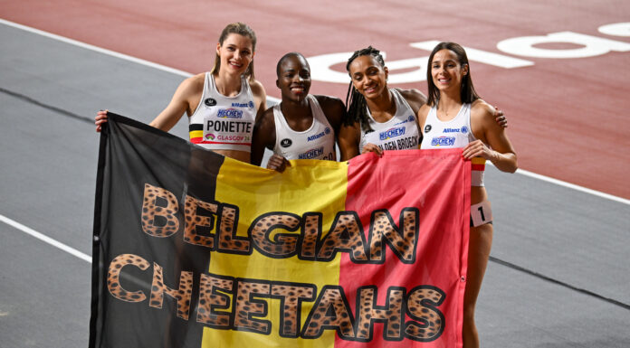 WK Glasgow: Belgian Cheetahs worden mooi vierde in 4x400m-finale met BR