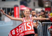 Juliette Thomas kroont zich tot Belgisch recordhoudster 5km op de weg