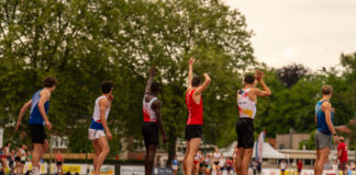 BK 4x400m kleurt voorprogramma Allianz Memorial van Damme
