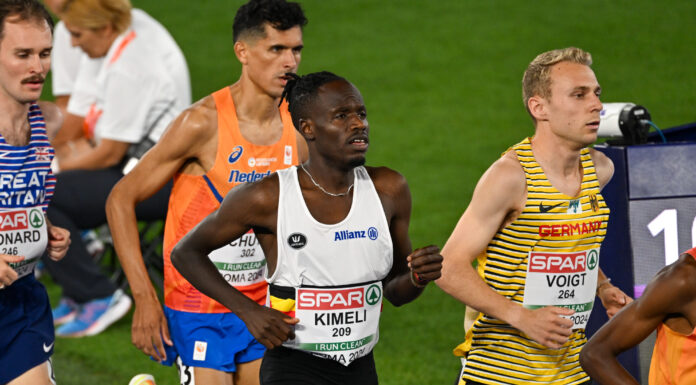Isaac Kimeli debuteert eind volgend jaar op de marathon: “Maar eerst wil ik Mourhit nog van de tabellen lopen op de piste”