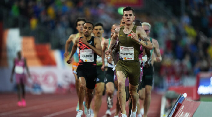Jakob Ingebrigtsen verbetert eigen Europees record 1500m, Eliott Crestan gaat opnieuw sub-1’44”