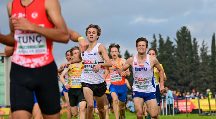 EK veldlopen: Sem Serrano eindigt als 9e bij EK-debuut, Laros wint na beklijvende sprint