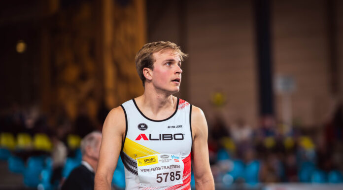 Simon Verherstraeten knalt bij seizoensopener meteen naar tweede Belgische 60m-chrono aller tijden