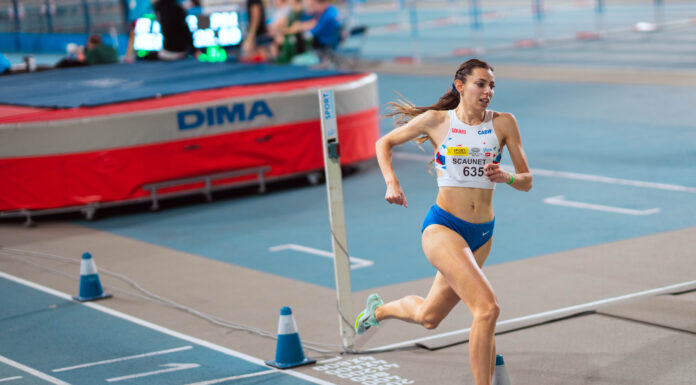 Vanessa Scaunet neemt stevig 800m-PR mee uit Belfast, Adrien Quartier verovert EK U20-limiet op de baanronde