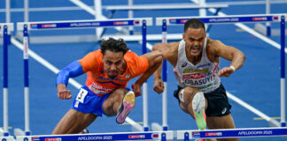 WK Nanjing: Michael Obasuyi stormt naar 60m hordenfinale