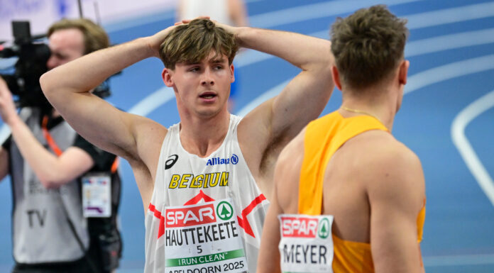 EK Apeldoorn: Jente Hauttekeete evenaart Belgisch record van Thomas Van der Plaetsen en wordt daarmee vijfde