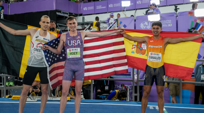 WK Nanjing: Eliott Crestan stormt naar ZILVER over 800m