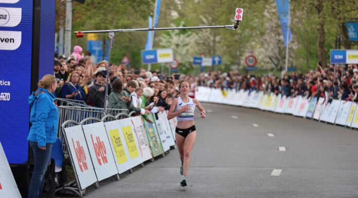 EK Brussel-Leuven: Hanne Verbruggen ziet vierde plaats na val in rook opgaan