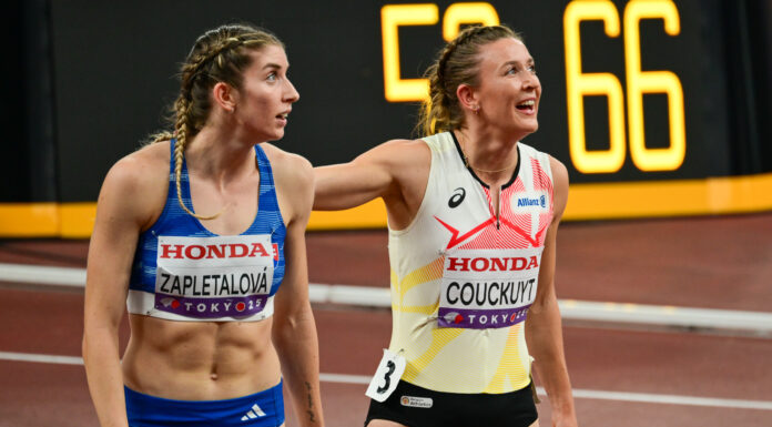 Paulien Couckuyt duikt voor het eerst onder magische 54-secondenbarrière op de 400mH