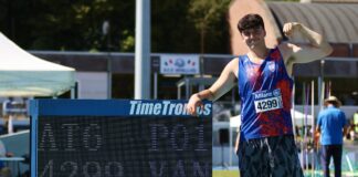 Robbe van Hoorde kogelt 3e juniorenprestatie aller tijden, Camille Sonneville blijft tegenwind de baas