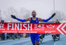 Bashir Abdi verbetert eigen Belgisch record op de halve marathon van Gentbrugge