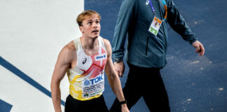 Te veel rugwind voor een limiet of record, maar Simon Verherstraeten beukt door 10-secondenmuur op 100m